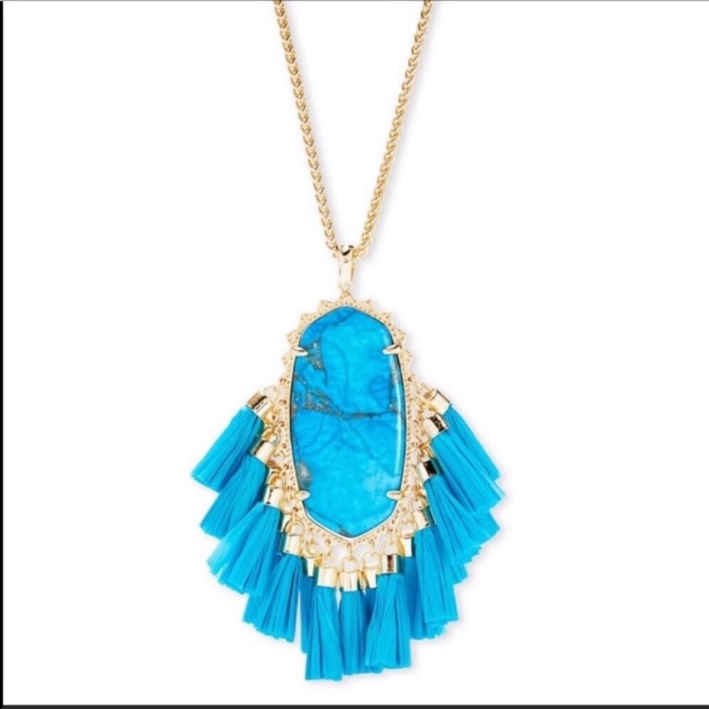 NEW Kendra Scott Betsy Aqua Howlite Necklace